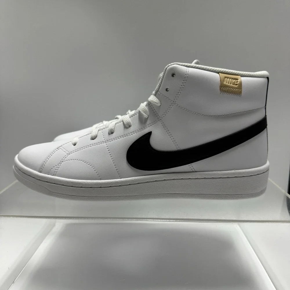 Brand New Nike Court Royale 2 Mid Sneaker White Black CQ9179-100 Men's Size 8